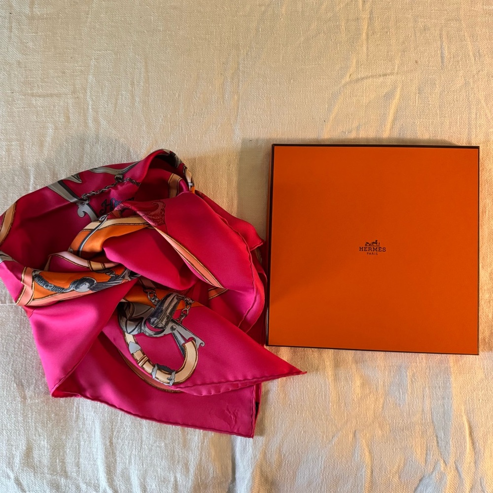Hermes Paris silk scarf